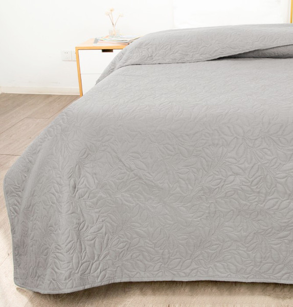 Изображение товара Покрывало MATEX Decorative Cover Leafs / 63-674 (светло-серый)