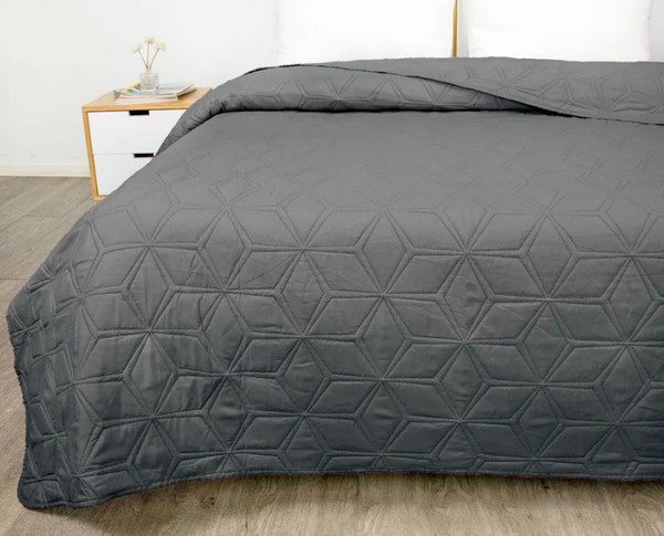 Изображение товара Покрывало MATEX Decorative Cover Flower / 63-803 (темно-серый)