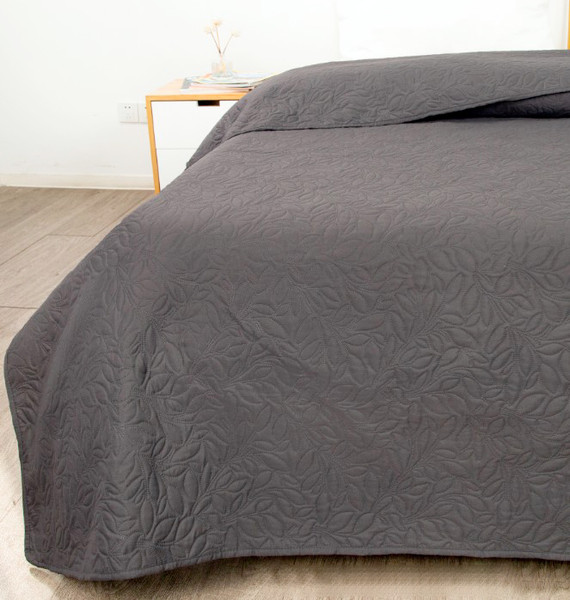 Изображение товара Покрывало MATEX Decorative Cover Leafs / 63-834 (темно-серый)