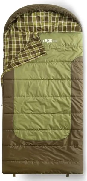 Изображение товара Спальный мешок RSP Outdoor Chill 200 Big  / SB-СH-200-BIG-GNBR-L (зеленый/коричневый)