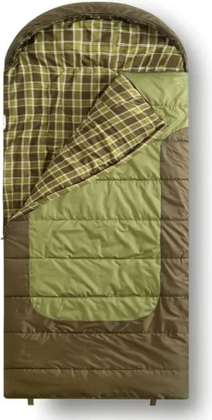 Изображение товара Спальный мешок RSP Outdoor Chill 200 Big / SB-СH-200-BIG-GNBR-R (зеленый/коричневый)