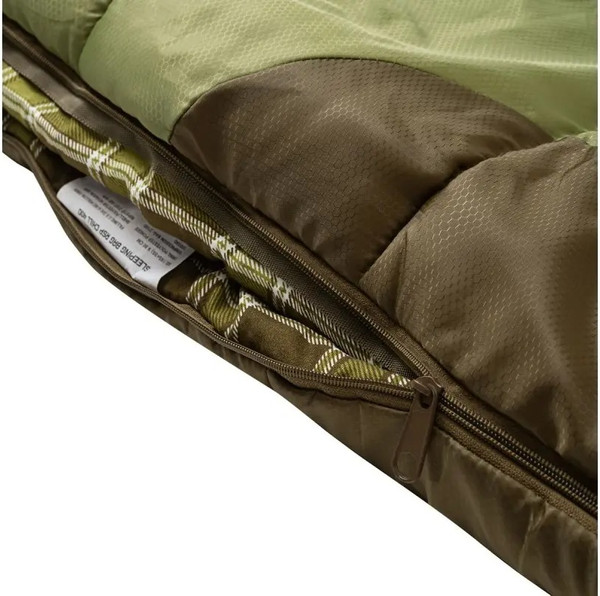 Изображение товара Спальный мешок RSP Outdoor Chill 200 Big / SB-СH-200-BIG-GNBR-R (зеленый/коричневый)