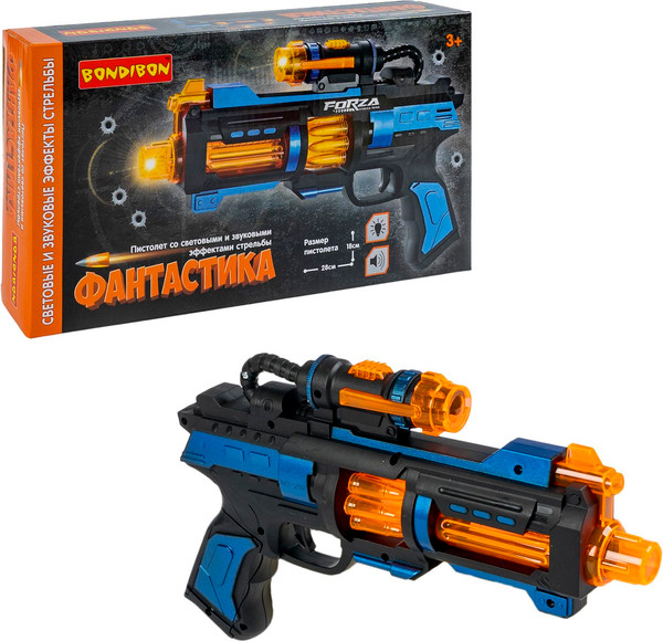 Изображение товара Бластер игрушечный Bondibon Фантастика / ВВ6353 (синий)
