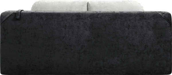 Изображение товара Диван KRONES Атлант (велюр черный/молочно-серый)