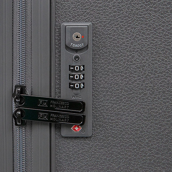 Изображение товара Чемодан на колесах Francesco Molinary 338-2701/2-24DGR (темно-серый)