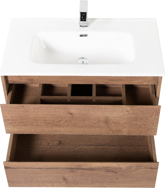 Изображение товара Тумба с умывальником BelBagno Kraft-800-2C-SO-RT + LOV-800-LVB