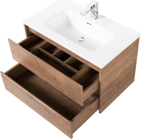 Изображение товара Тумба с умывальником BelBagno Kraft-800-2C-SO-RT + LOV-800-LVB