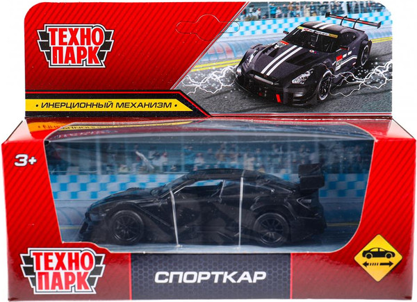 Изображение товара Автомобиль игрушечный Технопарк Спорткар / ST0004061K-W-R (серый)