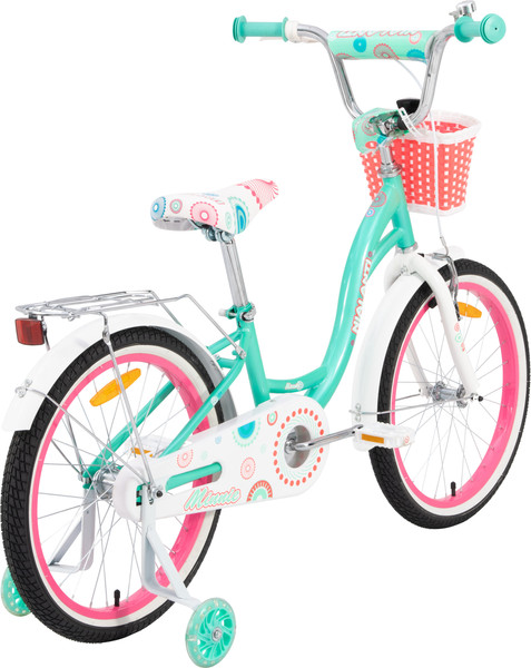 Изображение товара Детский велосипед Nialanti Minnie 16 2025 (бирюзовый)