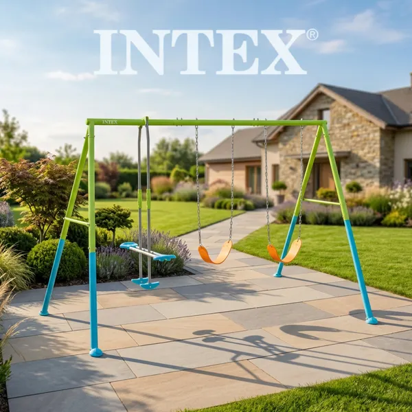 Изображение товара Качели Intex 44121 (зеленый/голубой)