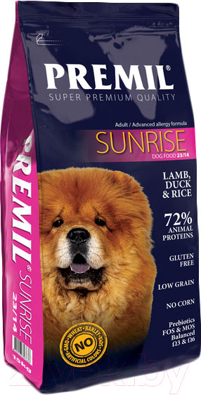Изображение товара Сухой корм для собак Premil Sunrise (2.5кг)