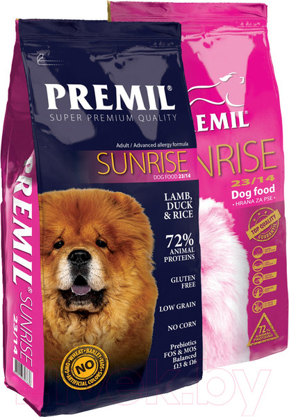 Изображение товара Сухой корм для собак Premil Sunrise (2.5кг)