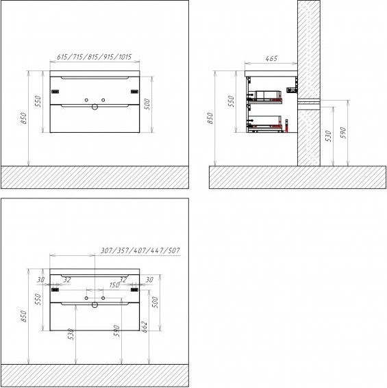 Изображение товара Тумба с умывальником BelBagno Etna-1000-2C-SO-WO-P + LOV-1000-LVB