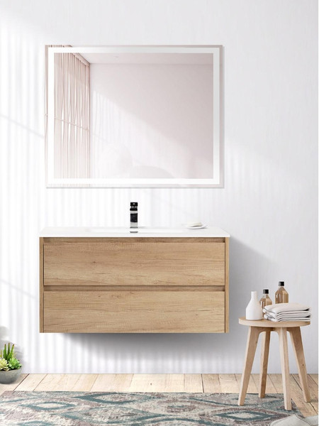 Изображение товара Тумба с умывальником BelBagno Kraft-1000-2C-SO-RNN + LOV-1000-LVB