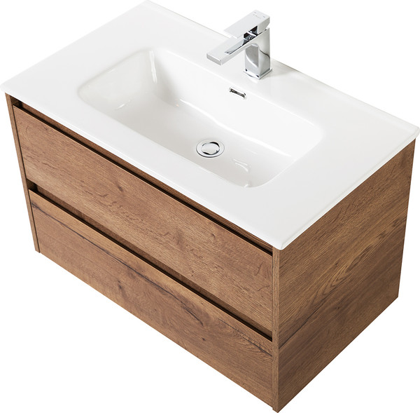 Изображение товара Тумба с умывальником BelBagno Kraft-1000-2C-SO-RT + LOV-1000-LVB