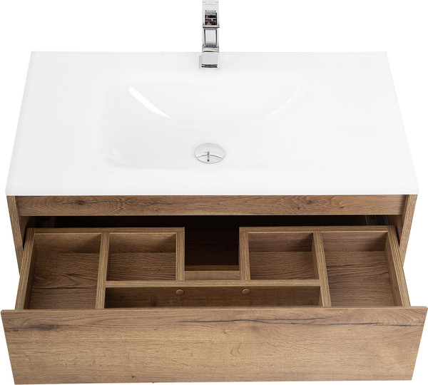 Изображение товара Тумба с умывальником BelBagno Kraft-1000-2C-SO-RT + LOV-1000-LVB