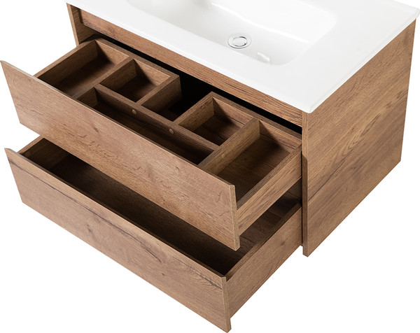 Изображение товара Тумба с умывальником BelBagno Kraft-1000-2C-SO-RT + LOV-1000-LVB