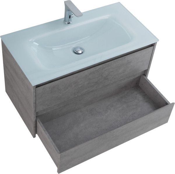 Изображение товара Тумба с умывальником BelBagno Kraft-1000-2C-SO-CG + LOV-1000-LVB