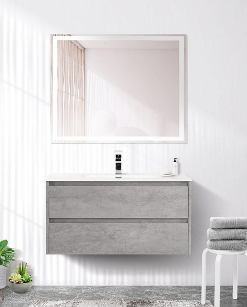 Изображение товара Тумба с умывальником BelBagno Kraft-1000-2C-SO-CG + LOV-1000-LVB