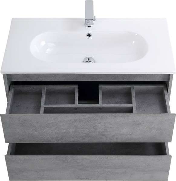 Изображение товара Тумба с умывальником BelBagno Kraft-1000-2C-SO-CG + LOV-1000-LVB