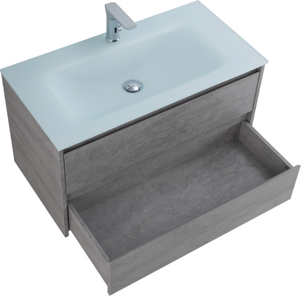 Изображение товара Тумба с умывальником BelBagno Kraft-1000-2C-SO-CG + LOV-1000-LVB