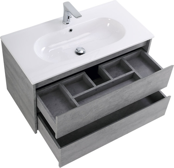 Изображение товара Тумба с умывальником BelBagno Kraft-1000-2C-SO-CG + LOV-1000-LVB