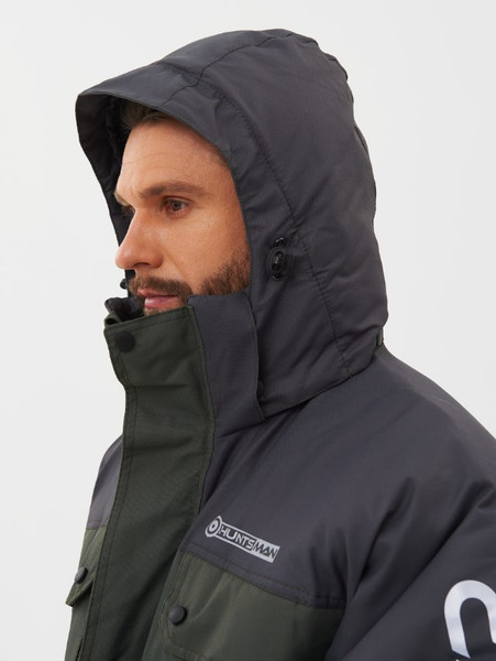 Изображение товара Костюм для охоты и рыбалки Huntsman Канада -35°C Хаки/Черный Оксланд (р.44-46/170-176)