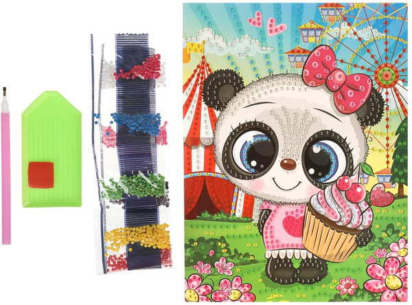 Изображение товара Набор алмазной вышивки MultiArt Пандочка / AM17X23-113877