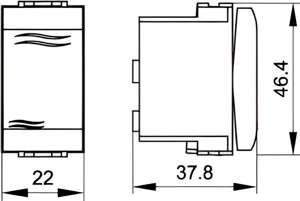 Изображение товара Выключатель DKC Brava / 76001B (белый)