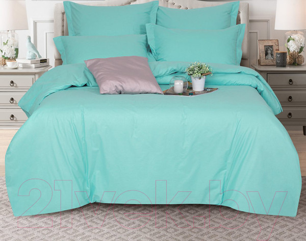 Изображение товара Пододеяльник АртПостель Ментоловый на молнии 979 (150x200)