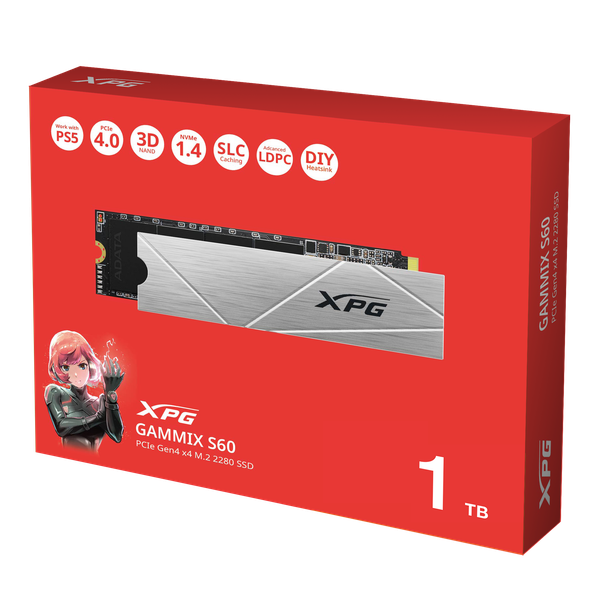 Изображение товара SSD диск A-data XPG Gammix S60 Blade 1TB (AGAMMIXS60-1T-CS)
