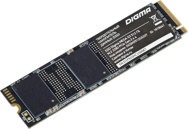 Изображение товара SSD диск Digma Mega S3 M.2 2280 512GB DGSM3512GS33T