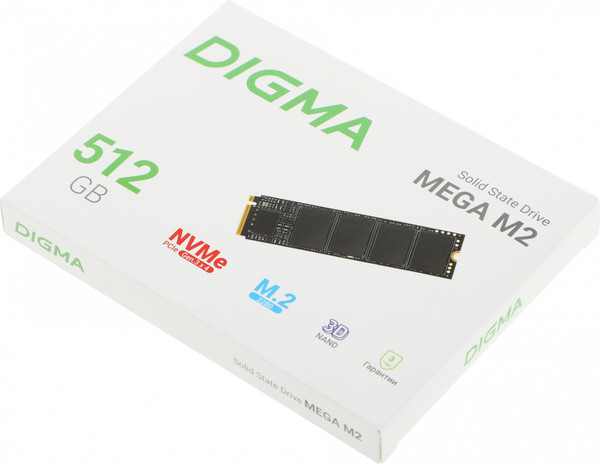 Изображение товара SSD диск Digma Mega M2 M.2 2280 512GB DGSM3512GM23T