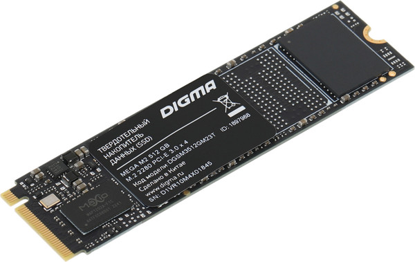 Изображение товара SSD диск Digma Mega M2 M.2 2280 512GB DGSM3512GM23T