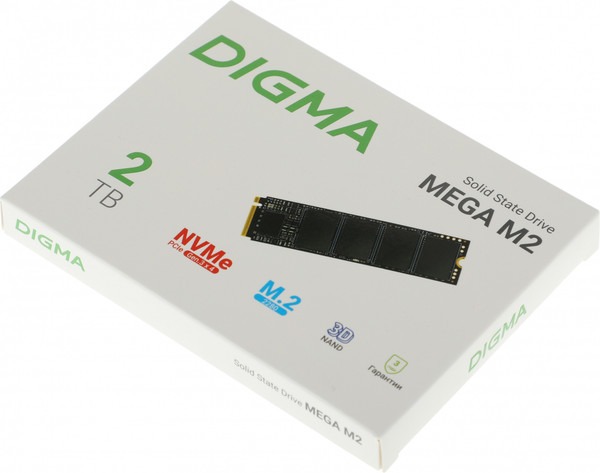 Изображение товара SSD диск Digma Mega M2 M.2 2280 2TB DGSM3002TM23T