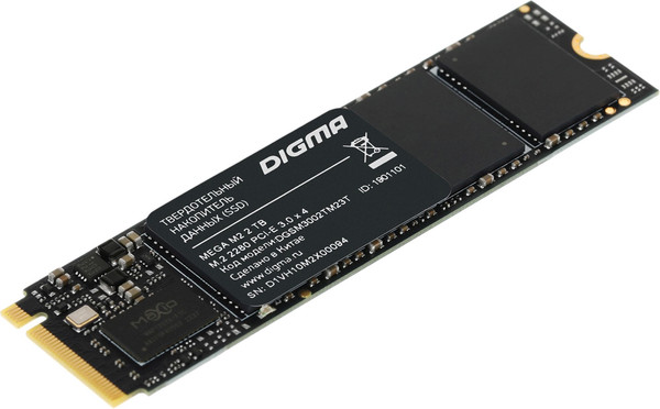 Изображение товара SSD диск Digma Mega M2 M.2 2280 2TB DGSM3002TM23T