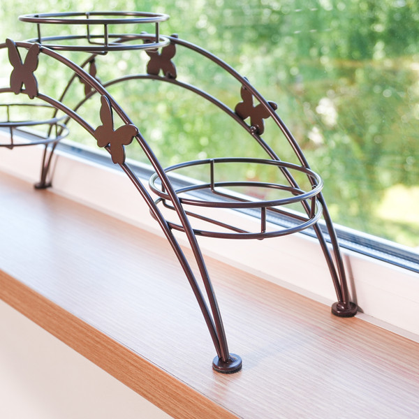 Изображение товара Стойка для цветов ЗМИ Арка 3 ПДЦ 413 (коричневый)