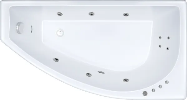 Изображение товара Ванна акриловая Triton Бэлла 140x77 L Экстра Комфорт Flat (с гидромассажем)