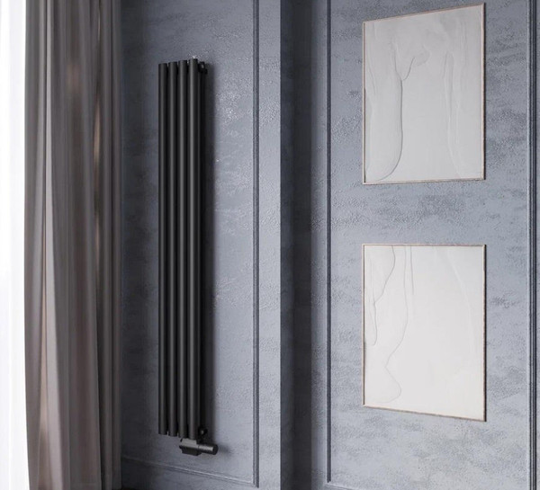Изображение товара Радиатор стальной Faberg Anicassa 2 (черный матовый RAL-9005, 4 секции)