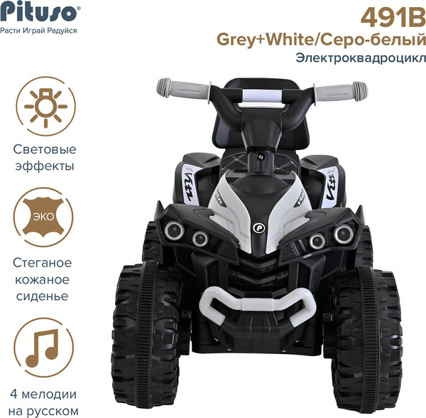 Изображение товара Детский квадроцикл Pituso 3750491B (серый)