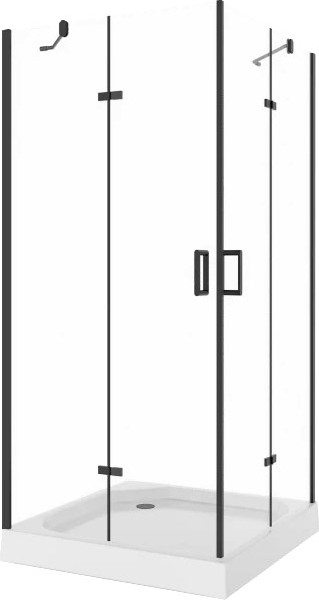 Изображение товара Душевой уголок Niagara NG-6813-08 90x90x195 (черный/прозрачное стекло)