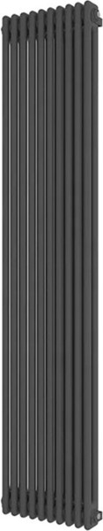 Изображение товара Радиатор стальной Faberg Extra 2 универсальное подключение (серый матовый RAL-7021, 10 секций)
