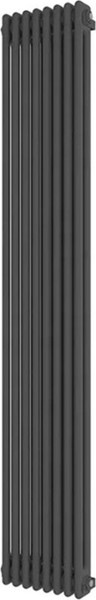 Изображение товара Радиатор стальной Faberg Extra 2 универсальное подключение (серый матовый RAL-7021, 8 секций)