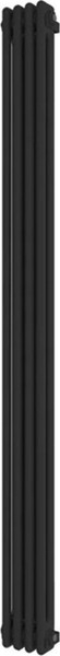 Изображение товара Радиатор стальной Faberg Extra 2 универсальное подключение (черный матовый RAL-9005, 4 секции)