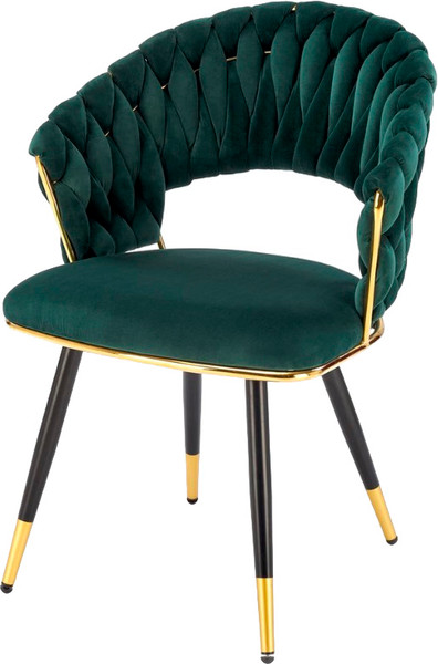 Изображение товара Стул Halmar K551 (зеленый/черный/золото)