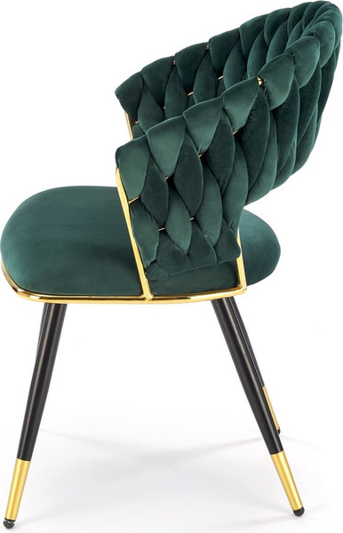 Изображение товара Стул Halmar K551 (зеленый/черный/золото)