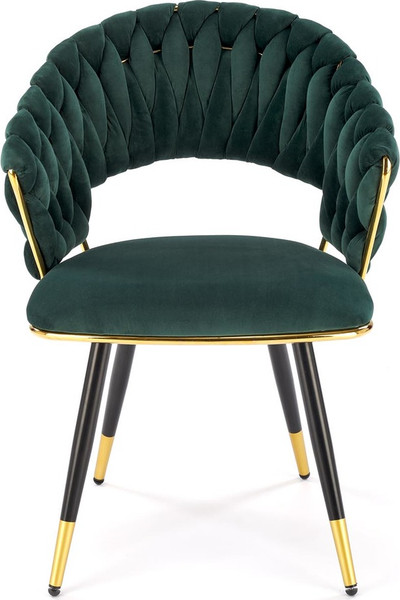 Изображение товара Стул Halmar K551 (зеленый/черный/золото)