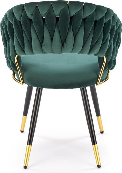 Изображение товара Стул Halmar K551 (зеленый/черный/золото)