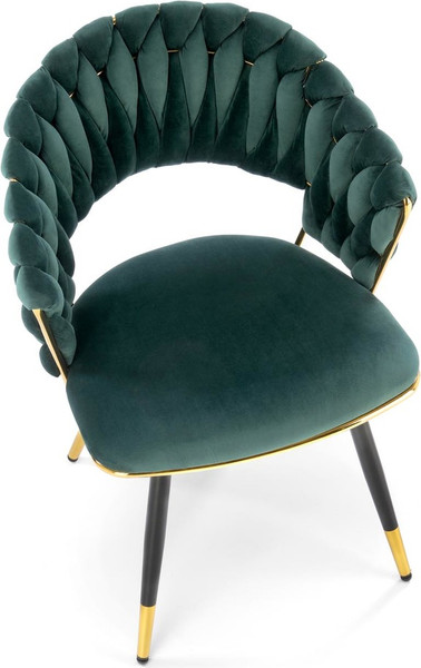 Изображение товара Стул Halmar K551 (зеленый/черный/золото)