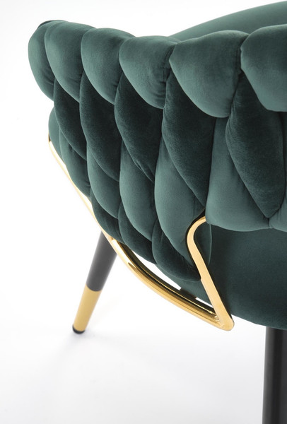 Изображение товара Стул Halmar K551 (зеленый/черный/золото)